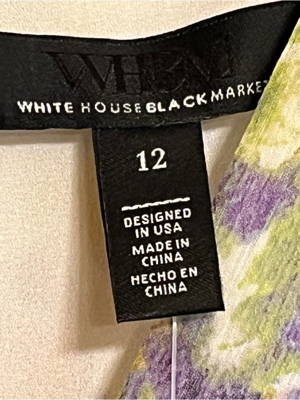 White House Black Market Short Sleeve Flutter Faux Wrap Midi Dress Size 12 - Picture 12 of 13
